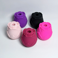 Usine de jouets sexuels en forme de rose, vente en gros de vibrateurs roses en forme de bourgeons, boutique en ligne, bourgeons de roses artificiels avec feuilles, jouets sexuels pour femmes adultes