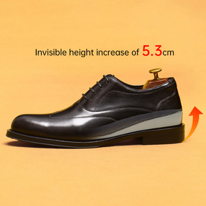 Zapatos de Vestir Formales de Cuero Vacuno Hechos a Mano, con Cordones, Transpirables, Impermeables, con Punta en Pico, Estilo Británico, Personalizados OEM - Product Image 2