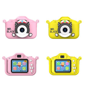 Cartoon Character Dual Lens Kids <b>Mini</b> <b>Camera</b> Rechargeable Multi Function Shooting Toy Birthday Holiday Gift Children <b>Camera</b> - Product Image 5