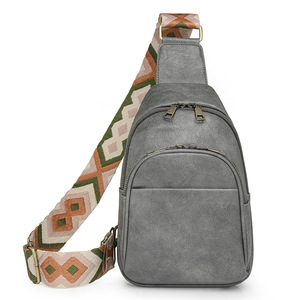 กระเป๋าเป้สะพายหลังขนาดเล็กแนวย้อนยุคของผู้หญิงกระเป๋าคาดอกแบบลำลองอเนกประสงค์ - Product Image 1