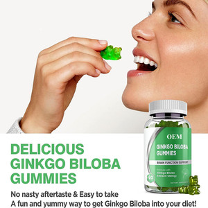 OLLI Supplément de cerveau naturel végétalien <span class=keywords><strong>Ginkgo</strong></span> <span class=keywords><strong>Biloba</strong></span> Leaf Extract Gummies OEM/ODM Gummy Candy <span class=keywords><strong>Dosage</strong></span> pour la concentration et la mémoire - Product Image 5
