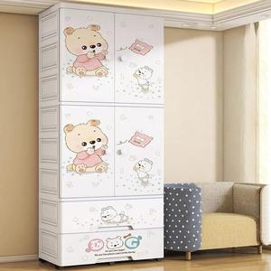 ベビーガールズクローゼットベベオーガナイザー（寝室用）、2つのオープンハンギング＆コンパートメントエリアと2つの収納引き出し付き - Product Image 4