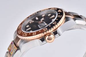 Montre homme en or de 40 mm à mouvement automatique mécanique, fabriquée en usine avec logo de marque de luxe, montre super luxe - Product Image 3