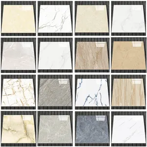 factory wholesale white 600 x 600mm ceramic tile glazed porcelain floor tile marble slab polished tile for living room