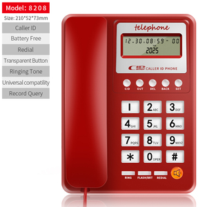 Bureau Maison Hôtel Filaire Multifonctionnel Vente en gros un <span class=keywords><strong>téléphone</strong></span> avec ID d'appelant <span class=keywords><strong>Téléphone</strong></span> <span class=keywords><strong>fixe</strong></span> FICAN8208 - Product Image 6