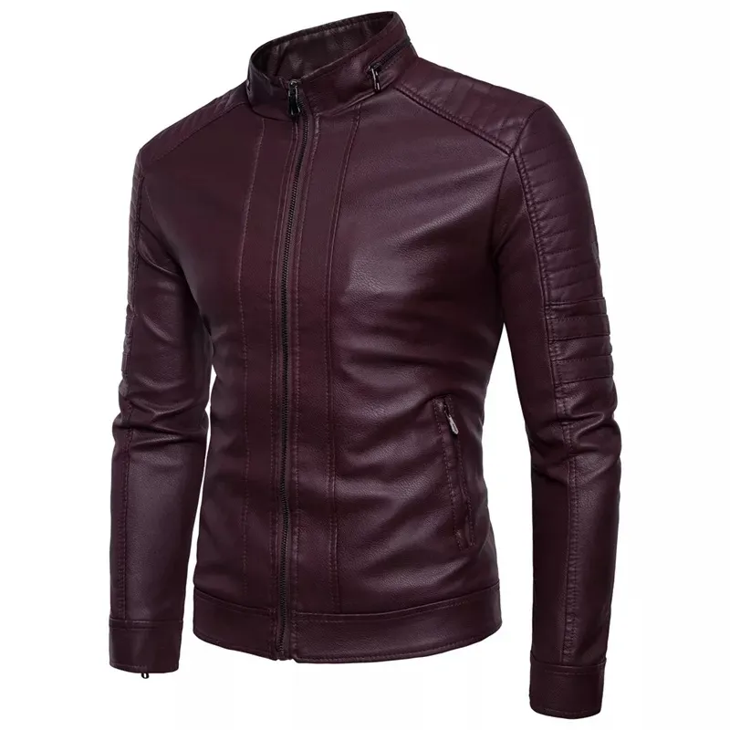 Hot Selling Product Best Winter Men's Slim Leather Jackets Customized Design