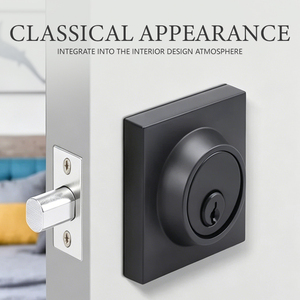 Serrures de porte carrées sans clé Tianyi de haute qualité en alliage de zinc pour la maison, l'hôtel, le bureau, la salle de bain et les toilettes - Product Image 4