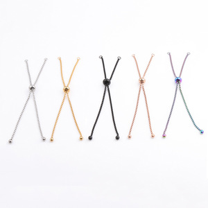 Catena Bolo Regolabile in Acciaio Inox per Creazione di Gioielli Fai-da-Te, Componenti per <span class=keywords><strong>Bracciali</strong></span> - Product Image 1