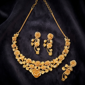 Dye Gold Plated Necklaces, Luxury Artificial Jewelry Export, Fashion Jewelry Export, <b>Copper</b> & Brass Chapado En Oro Oro Laminado - Product Image 1
