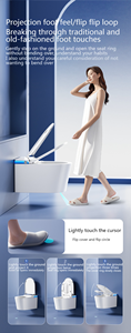 Inodoro Inteligente Suspendido <span class=keywords><strong>de</strong></span> Fábrica con Bidé, Tanque Oculto y Control Remoto, Diseño que Ahorra Espacio para Renovación <span class=keywords><strong>de</strong></span> Hoteles Modernos - Product Image 4