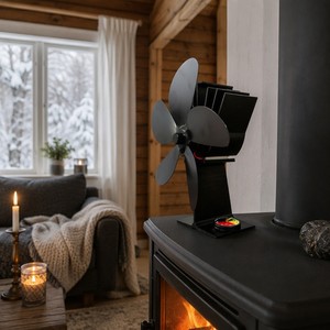 Ventilatore Termoelettrico Silenzioso per Stufa <span class=keywords><strong>a</strong></span> <span class=keywords><strong>Legna</strong></span>, Senza Elettricità, per Caminetto, Circolatore d'Aria Calda, Riscaldatore per Ambienti - Vendita all'Ingrosso - Product Image 2