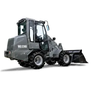 Mini front end loader 1,2ton 1,6ton 2 ton 3ton 4 ton 5 ton 6ton 1200kg dengan kabin tertutup penuh hofloader radlader di Jerman