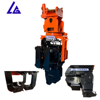 Accessoire marteau vibrant à prise latérale pour le battage de pieux en acier, compatible avec les excavatrices de 10 à 15 tonnes PC120 ZX130 EX130 EC150