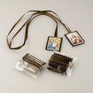 Collana Religiosa all'Ingrosso: Sacro Cuore di Gesù e Scapolare della Madonna, Ciondolo Sacro Cattolico da Appendere, Ornamento Talismano - Product Image 6