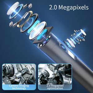 双镜头3m C型工业内窥镜检查摄像机高清手机IOS安卓检查管壁腔CMOS NVR - Product Image 4