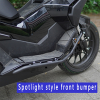 Nouveau pour ADV350 : Ensemble complet de barres de protection avant et arrière en acier carbone épais, anti-chute, avec supports de phares et protection moteur.