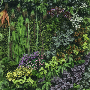 Taille personnalisée plante verte décor mural toile de fond jardin Vertical artificiel - Product Image 5