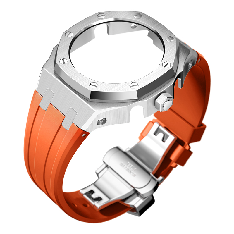 Pour cahioak ga2100 mod kit métal acier inoxydable bracelet de montre de luxe modifié gen 4 métal casio g choc montres ga2100