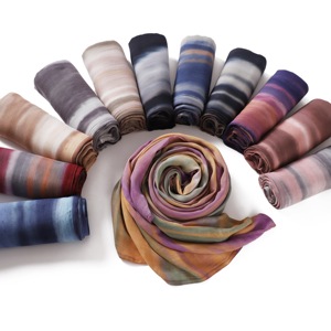 Écharpe longue unie en modal, <span class=keywords><strong>style</strong></span> turban dégradé imprimé, <span class=keywords><strong>hijab</strong></span> tie-dye de haute qualité, châle doux et coloré pour femmes, foulards musulmans - Product Image 6