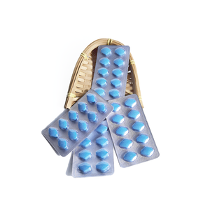 Tabletas herbales que mejoran la vitalidad para la mejora masculina de resistencia y potencia. Las tabletas azules son proscritos para mujeres embarazadas. - Product Image 3