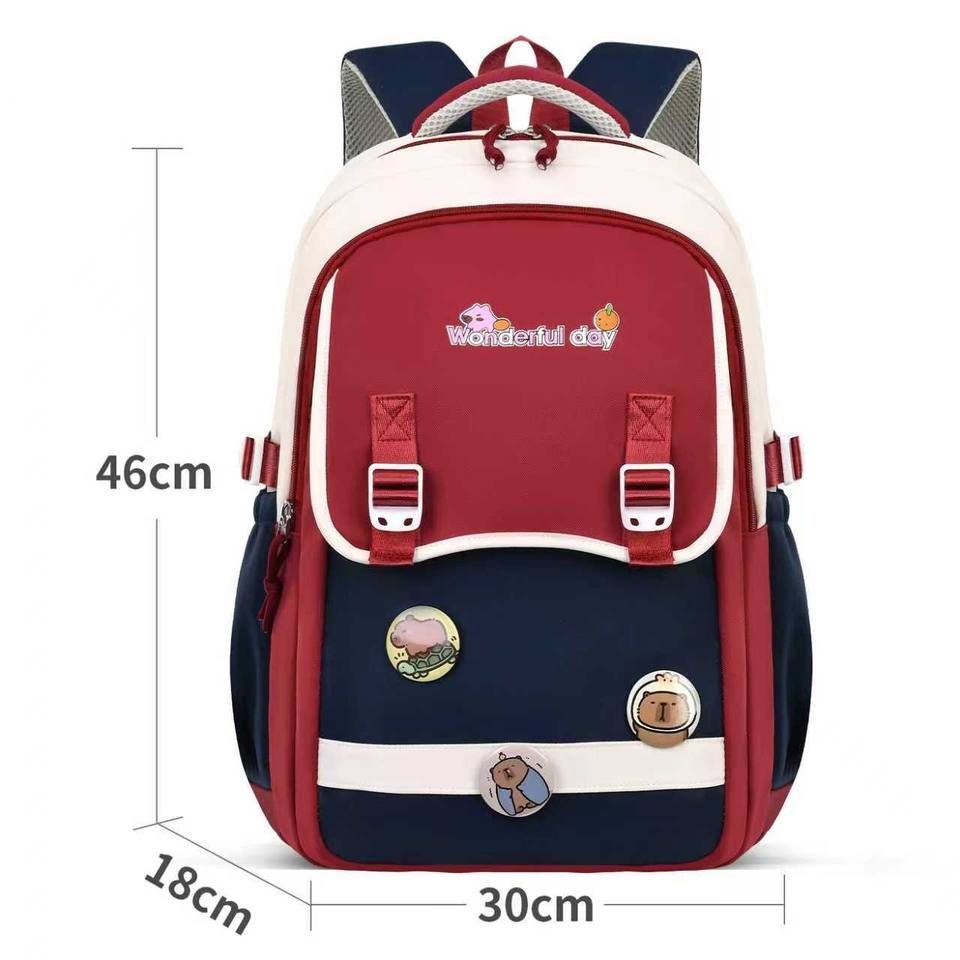 Multiple Color School Backpack Collegiate Color Block Girls Boys Custom ...