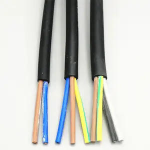 Cable de control mecánico de cobre de PVC de 3 núcleos de 4mm Precio de cable de 2,5mm por metro Cables de alimentación