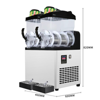 Machine à slush commerciale, équipement pour thé boba, machine à glace pilée avec 3 réservoirs, distributeur de boissons pour restaurant