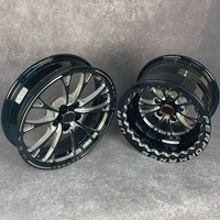 Jantes forgées Beadlock 2 pièces pour Drag Racing 5x114.3 5x120 Noir Brillant en Alliage pour Ford Mustang Falcon Holden Commodore HSV
