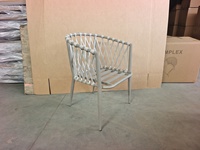 Chaises de jardin en rotin nordiques modernes pour l'extérieur