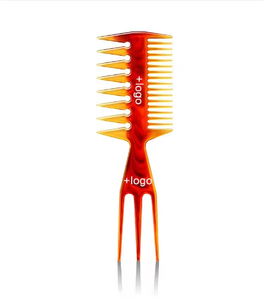 Pettine a denti larghi Sudi Barber in stile retrò con manico in PP e denti in plastica, set doppio lato per <span class=keywords><strong>acconciature</strong></span> slick-back da uomo - Product Image 5