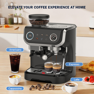 Machine à café 3 en 1 avec moulin à café, grand écran, machine à expresso avec mousseur à lait - Product Image 5