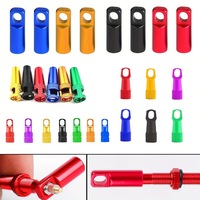 Tapas de Válvula de Neumático CNC de Aluminio Coloridas para Bicicleta, Accesorios de Válvula Francesa y Herramienta para Núcleo OLIVER, Accesorios para Coche