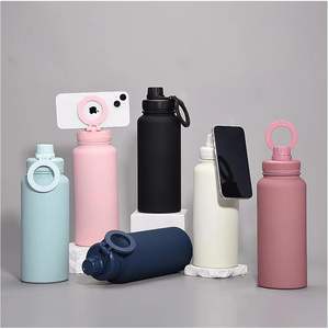 Tasse thermos magnétique en acier inoxydable de 1150ml peut mettre un support de téléphone portable Pot de sport extérieur grande capacité bouilloire d'alpinisme - Product Image 1