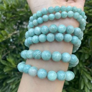 Bracelet naturel en perles de verre colorées, pierre anti-anxiété, étiquette blanche experte, taille ajustable - Product Image 3