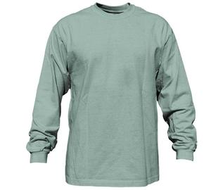 Men's Vintage Style 100% Cotton Fleece O-Neck College T-Shirt Long Sleeve Heavyweight Breathable Quick Dry Plus Size - Product Image 2