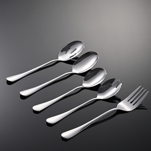 KHÁCH SẠN thép không gỉ đồ dùng đặt lớn phục vụ muỗng canh dụng cụ nhà bếp phục vụ muỗng nĩa <span class=keywords><strong>salad</strong></span> ngã ba 1010023 - Product Image 2