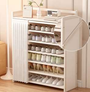 Armoire à chaussures en bois sans installation armoire à chaussures <span class=keywords><strong>pliante</strong></span> étagère à chaussures d'entrée - Product Image 3