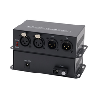 Convertisseur audio fibre optique bidirectionnel XLR 1 à 8 canaux, interface équilibrée, monomode, 15 km, matériau en acier, accessoire optique