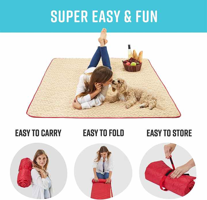 Style STD-001-48 Colorful Quick Dry Beach Mat Sand Proof Waterproof Outdoor Picnic Blanket - Compact & Lightweight main image 0