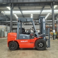 Chariot élévateur diesel 3 tonnes 3000 kg de charge, mât 3 m, robuste, contrepoids NOELIFT avec certificat CE