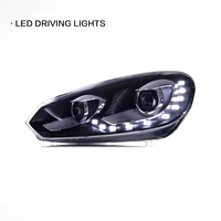 Nouveaux Phares LED Srumdy pour Golf 6 2009-2013, Kit de Rétrofit/Mise à Niveau 12V 6000K