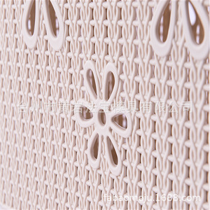 Plastic Hollow <b>Storage</b> <b>Basket</b> Rectangle With Handle For Bathroom And Desktop M Size PP Material Injection Molded - Product Image 3