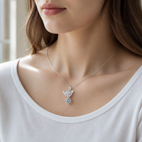 Pendentif Moissanite couleur D 1 carat, collier chaîne à maillons en argent pur, poids total 3,2 g, idéal pour fiançailles, usage quotidien, cadeau classique et charmant