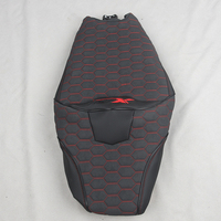 Housse de Selle en Cuir Fibre de Carbone Daim Brodée Logo Personnalisé OEM GANE, Accessoire Moto Adapté au Honda XADV