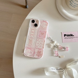 <span class=keywords><strong>Coque</strong></span> de Téléphone <span class=keywords><strong>Rose</strong></span> Ours Cœur Style Ins pour iPhone 15 Pro Max 16 14 13 7 Plus, Emballage de Vente au Détail avec Support de Téléphone Inclus - Product Image 3
