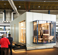 Maison conteneur modulaire préfabriquée en kit, structure en acier léger, maison mobile, toit solaire, villa étanche, vente en gros, sur mesure