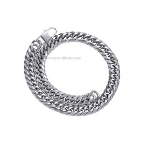 Cadena Cubana de Doble Eslabón de 12 mm, Joyería Hip Hop, Collar Cubano de Acero Inoxidable con Seis Lados Pulidos para Hombre Tanjing - Product Image 5