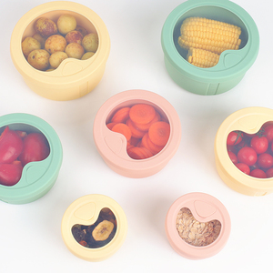 Nhà Máy Bán buôn cấp thực phẩm niêm phong hộp lưu trữ Hộp Ăn Trưa bé Snack Silicone thực phẩm container với nắp - Product Image 1