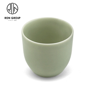 Tasse à thé de bonne 180ml Conception de logo personnalisé Tasse de restaurant bon marché Tasses en porcelaine blanche Tasses à café en céramique sans poignée