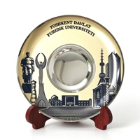 Plaques Souvenirs Sportifs Personnalisées en Laiton Doré Rond et Carré, Plaques de Trophée Décoratives pour Clubs, Plaques Métalliques de Bienvenue, Cadeaux Souvenirs